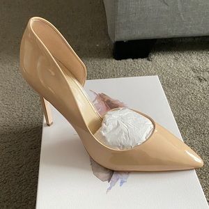 Nude Jessica Simpson Prizma Patent Pump